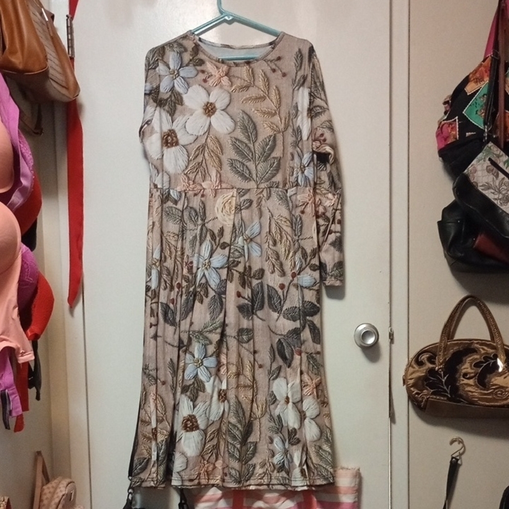 Floral Long Sleeve Dress